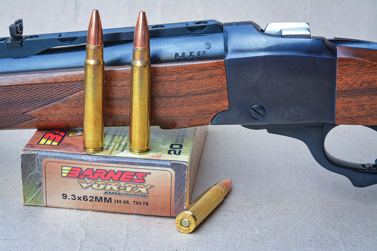 The 9.3x62 Mauser dates back to 1905 and boasts of performance that approaches 375 H&H ballistics, while offering excellent design and functions in 30-06 length actions.